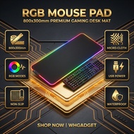 Rgb Mouse Pad LED Mousepad Gaming Mause Pad 滑鼠垫 键盘垫