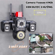 YooSee 56D 3-Screen Wifi ip Camera, MS65 Black and YooSee/ Fnkvision 56 Led. LMS