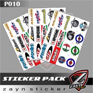 Sticker PACK STICKER PAK VESPA SCOOTER POLINI, ZELIONI, MALOSSI, Etc VOL.1 P010