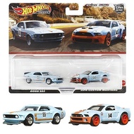 HOT WHEELS TWIN PACK GULF  1969 FORD MUSTANG BOSS 302 & 2014 CUSTOM MUSTANG