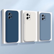 Solid color phone case Redmi Note 12 4G Full Protect Camera Lens Shockproof TPU Jelly Soft cover C7K