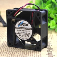 SZ ORIGINAL XFAN RDM6025S 12V 0.10A 6CM 6025 2WIRES COOLING FAN