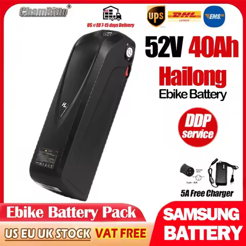 Electric Bicycle Hailong chamrider Battery 52v 20ah 25ah 40ah Electrique bike 30ah 50ah 1500w ebike 