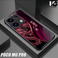 Casing hp poco M6 PRO Softcase poco M6 PRO Case Glossy Casing Shiny Glass Protector hp Phone Accesso