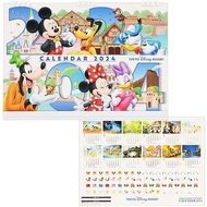 【DIRECT FROM JAPAN】TokyoDisneyResort Disney Calendar 2024 (Reiwa 6) Mickey &amp; Friends Tokyo Disney Resort Limited Starts on Sunday Comes with stickers (calendar stickers &amp; schedule stickers) wall hanging