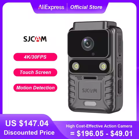 SJCAM A50 Body Camera 4K 30FPS IP65 Waterproof Night Vision Wearable Body-Worn Camera Action Camera 