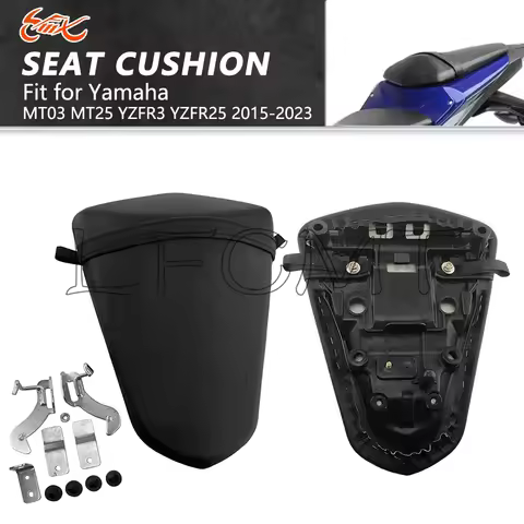 Motorcycle Rear Seat Pillion Passenger Seat Saddle Pad Cushion Fit for Yamaha MT03 MT25 MT-03 YZF R3