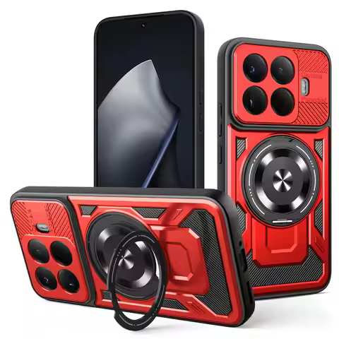 Multi-functional Rotatable Metal Ring Holder Magnetic Case for Poco M8 pro M8 PF8 Ultra f8 pro F7 ul