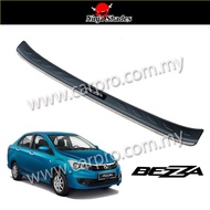 HC CARGO Perodua Bezza 3D Bumper Pad Rear Bumper Guard with Chrome Lining