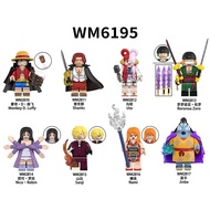 WM Blocks WM6195 One Piece Luffy Anime Bricks Cartoon Bricks Dolls Shanks Uta Building Blocks Mini T