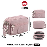 Pioma Jiwon 4-zipper coin purse D0018 nylon material