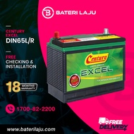 DIN65 L/R CENTURY EXCEL Car Battery Proton X50, Persona, Hyundai Getz, Naza Citra, Kia Cerato, Forte