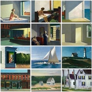 Edward Hopper Famous Abstract Canvas Painting Posters Prints Modern Home Living Room Bedroom Decorat