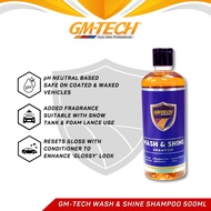 GM-TECH Wash & Shine Car Shampoo 500ML | PH Neutral, Scratch-Free, Gloss Enhancement