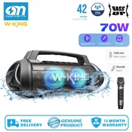 W-KING D10 70W Deep Bass Portable Speakers Bluetooth Wireless, 120W Max Loudest Bluetooth Speaker, I
