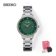 SEIKO Alba Quartz Watch For Women 3Bar Waterproof Starry Sky Small Diamond 4 Color Metal Strap Fashi
