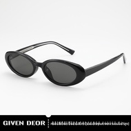 GIVEN DEOR | แว่นกันแดดกรอบเล็กสไตล์ Zhouye ป้องกัน UV รองรับแว่นสายตา