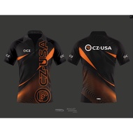 Orange light effect multi style line design CZ-USA new design custom name polo shirt (name custom de