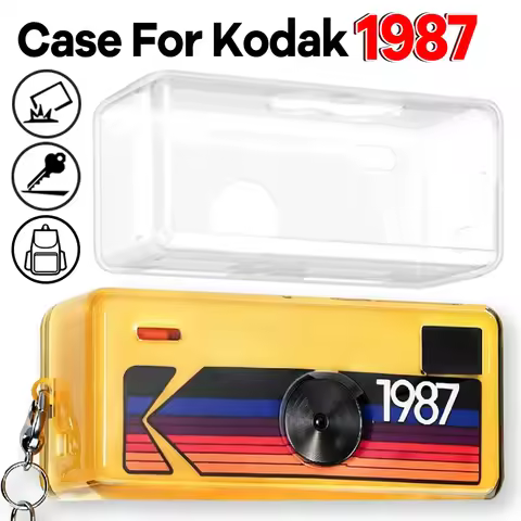 Cases for KODAK Charmera 1987 Mini Digicam Camera Transparent Case Anti-fall PC Hard Cover for CHARM