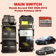 ORIGINAL Honda Accord TAO 2008 / Perdana 2010 Main Switch Power Window Main Switch Master Driver Side Suis Tingkap