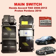 ORIGINAL Honda Accord TAO 2008 / Perdana 2010 Main Switch Power Window Main Switch Master Driver Sid