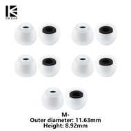 KBEAR 07 Silicone Eartips 5Pairs S/M-/M/M+/L Size Comfortable To Wear Reusable Ear Pads Soundproof R