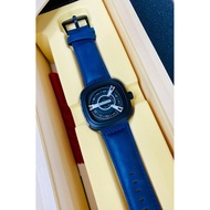 Seven_Friday Leather Strap Metal Dial Fashion Analoge Watch For Men
