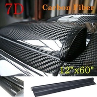 7D Waterproof Carbon Fiber Vinyl Car Wrap Sheet Roll Film Sticker Decal Paper 60 x 12"  .