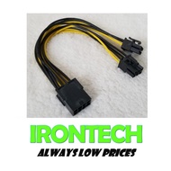 PSU 8Pin Female to GPU Dual 6Pin Male Pcie Power Extension Cable
