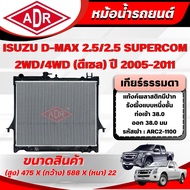 ADR Car Radiator ISUZU D-MAX 2.5 2.5 SUPERCOM Engine Code 4JK1-TC Manual Transmission Year 2005-2011