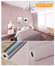 Wallpaper foam Linen Roll Wallpaper Dinding form Dekorasi Kamar Kelas atas - Wallpaper Dinding - Wal