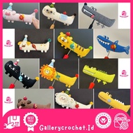 GANTUNGAN Animal knitted keychain | Amigurumi Long animal keychain
