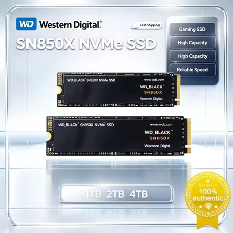 WD_BLACK SN850X 4TB NVMe PCIe Gen4 X4 M.2 SSD Internal Gaming Solid State Drive High Speed Storage F