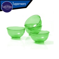 HIJAU Tupperware Green Crystal Bowl