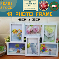 Multi Family Wall Hanging Picture Photo Frame 4R Photo Kreatif Ruang Tamu Foto Dinding Hiasan