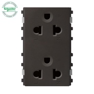 Ổ cắm đôi 3 chấu 16A size L - Màu Đồng hoặc Màu Trắng dòng ZENCELO A - Schneider Electric - 84426LUE