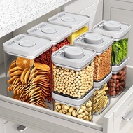 [in stock] 3035 People Collection Push Type Airtight Cans Whole Grains Dry Goods Storage Box Snacks 