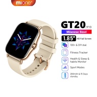MIONE GT20 Smart Watch 1.85 Inch Screen SmartWatch Calculator Bluetooth Calling IP67 Waterproof Hear