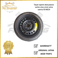 Tayar spare alza passo sette vios civic wira satria 15 INCH
