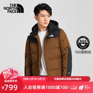 北面（The North Face）【经典款】羽绒服外套男秋冬上新鹅绒填充|4U82 0M2/棕色 L/175（建议拍大一码）