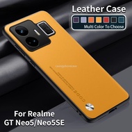 Casing For Realme GT Neo 5 SE Neo5 Neo5SE 2023 Luxury Leather Phone Case Soft Hard Anti Fingerprint Full Protection Shockproof Waterproof Matte Back Cover