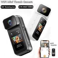 Motorcycle Mini Recorder 2.7K Finger Action Camera POV Mini Sports Camera With Magnetic Belt 1.47 in