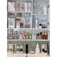 Makeup Brush Storage Box Toilet Mirror Cabinet Vertical Narrow Transparent Cosmetic Lipstick Toilet Bathroom Cabinet Shelf
