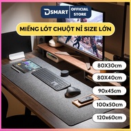 Felt mouse pad, large size anti-slip mouse pad - Extremely luxurious desk cover 120x60cm, 100x50cm, 