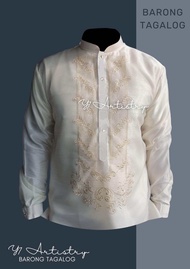 Modern Barong Tagalo Elegant cream