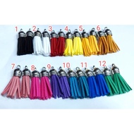 Leather Tassels Fringe Keychain Strap Jewelry Fiber Fringe