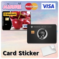 [ Black Card Series ] For BANK Card Sticker Cover / MASTER Card / VISA Card / CREDIT Card / DEBIT Ca