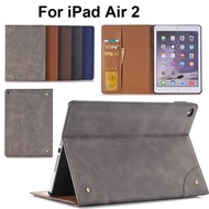 ipad air 2 luxury pu leather wallet flip case ipad air2 ipad6 stand cover