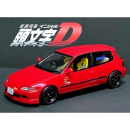 1/18 Initial D LCD Honda CIVIC EG6 Shingo Shingo Shingo New Theatrical Version Fighting Alloy Full O