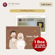 5pcs Nk Mini Gold 0.05 Gram (Wedding Edition7)